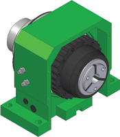 双筒夹夹头座背面