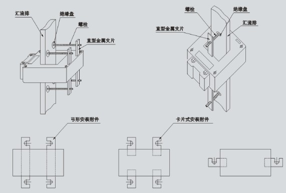 BH-0.66/30I,BH-0.66/40I,BH-0.66/50I,BH-0.66/60I,BH-0.66/80I,BH-0.66/100I,BH-0.66/120I型户内,全封闭,塑壳式电流互感器外型尺寸图