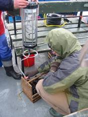 Ruttner water sampler, ruttner采水器现场照片