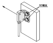 可用M3螺丝安装