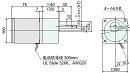 2GN150K 减速机 2IK6GN-C 减速电机组合的外形图