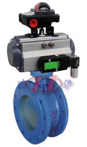 气动硬密封蝶阀 (法兰式)