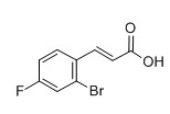 2-溴-4-氟肉桂酸